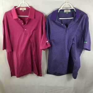 Lot of 2 Fairway & Greene Mens Golf Polo XL